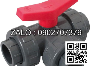 Van bi nhựa PVC ren ngoài ỏ giữa 4 ngã DN40