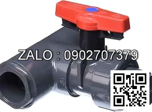 Van bi nhựa PVC ren ngoài ỏ giữa 4 ngã DN50