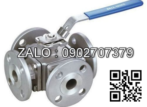 Van bi mạ kẽm mặt bích 4 ngã DN50