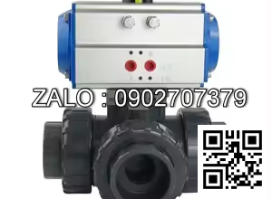 Van bi nhựa điều khí nén 3 ngã DN350