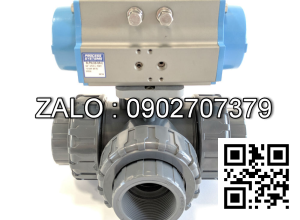 Van bi nhựa điều khí nén rắc co 3 ngã DN135