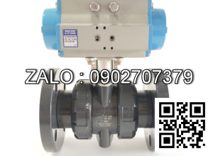 Van bi nhựa điều khí nén mặt bích 2 ngã DN135