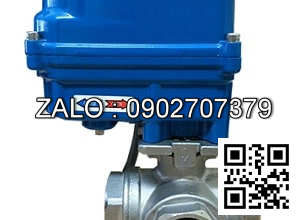 Van Bi Điều Khiển Điện - 220vAC - 24vDC 3 ngã DN100