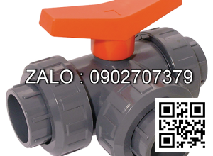 Van bi nhựa điều điện rắc co 3 ngã 3 ngã DN135