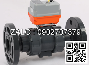 Van bi nhựa điều khiển điện mặt bích 2 ngã DN350