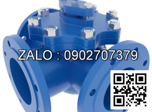 Van bi inox điều khiển khí nén rắc co 3 ngã DN10