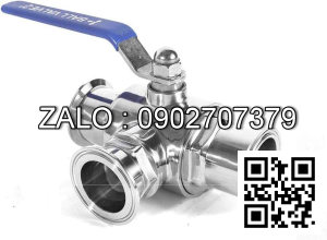 Van bi inox điều khiển điện rắc co 3 ngã DN15