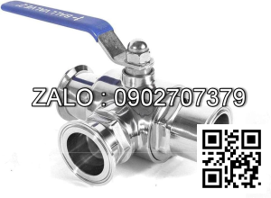 Van bi inox điều khiển điện rắc co 3 ngã DN40