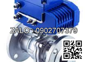 Van bi inox điều khiển điện mặt bích 2 ngã DN65