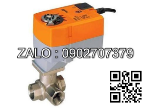 Van bi thép mạ kẽm điều khiển điện 2 ngã DN100