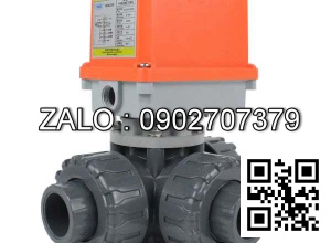 Van bi thau điều khí nén mặt bích 3 ngã DN33