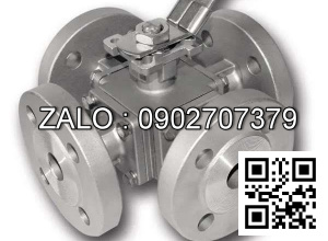 Van Inox 4 ngã mặt bích Ø 180