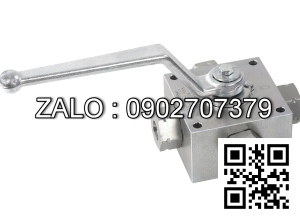 Van Inox 4 ngã ren trong thủy lực Ø 34