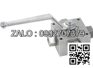 Van Inox 4 ngã ren trong thủy lực Ø 60