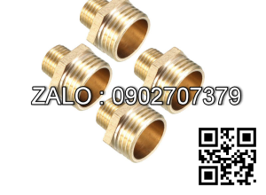 Kép nối chuyển 2 đầu ren ngoài bằng đồng 21