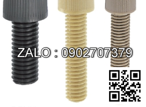 Bulong nhựa đầu lục giác chìm PPS M4 ×0.7 × 12 mm