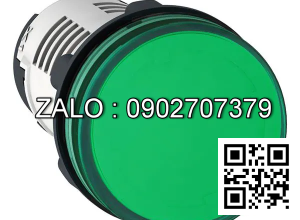 Đèn báo pha xanh lá phi 22, 12V