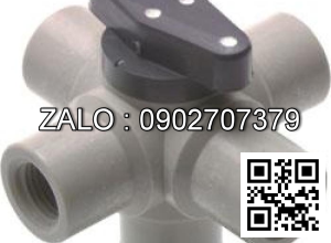 Van bi thau lắp ren 5 ngã DN80