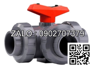 Van bi nhựa rắc co 3 đầu sử dụng ống phi 75 Bình Minh