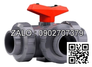 Van bi nhựa rắc co 3 đầu sử dụng ống phi 90 Đồng Nai