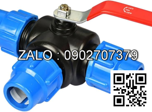 Van bi nhựa PPR 3 ngã sử dụng ống phi 110
