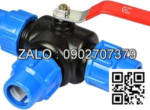 Van bi nhựa PPR 3 ngã sử dụng ống phi 25