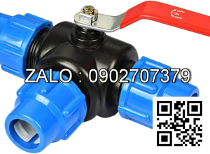 Van bi nhựa PPR 3 ngã sử dụng ống phi 32