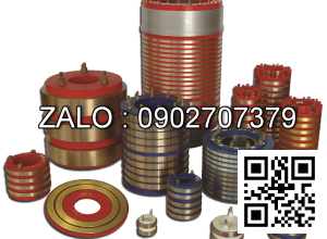 Cổ góp điện 2 pha trục 25x65mm