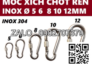 Móc xích Chốt Ren An Toàn INOX 304 số 8