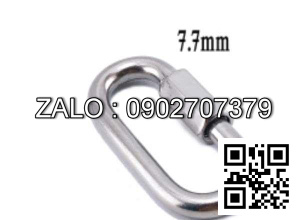 Móc nối xích inox 304 Khóa xích phi 7.7mm