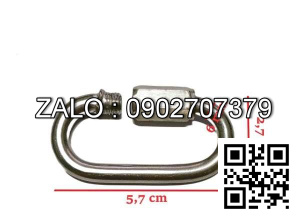 Móc nối xích inox 304 Khóa xích phi 6mm