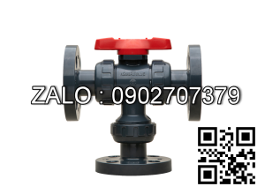 Van bi nhựa PVC mặt bích 3 ngã DN35