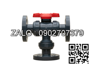 Van bi nhựa PVC mặt bích 3 ngã DN33