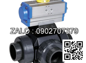 Van bi nhựa điều khiển điện 3 ngã 3 ngã DN15