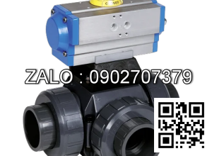 Van bi nhựa điều khiển điện 3 ngã 3 ngã DN35