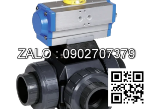 Van bi nhựa điều khiển điện 3 ngã 3 ngã DN33