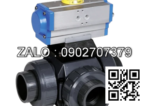 Van bi nhựa điều khiển điện 3 ngã 3 ngã DN80