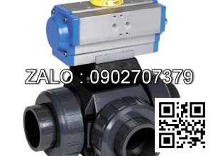 Van bi nhựa điều khiển điện 3 ngã 3 ngã DN150