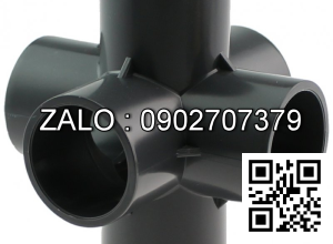 Van bi nhựa PVC ren trong ỏ giữa 6 ngã DN80