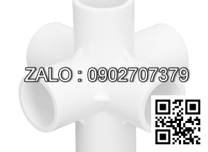 Van bi nhựa PVC ren ngoài ỏ giữa 6 ngã DN10