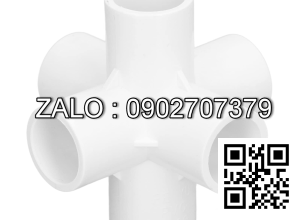 Van bi nhựa PVC ren ngoài ỏ giữa 6 ngã DN15