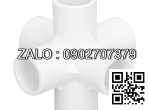 Van bi nhựa PVC ren ngoài ỏ giữa 6 ngã DN30
