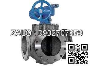 Van Inox 4 ngã mặt bích - điều khiển điện Ø 75