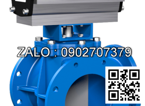 Van Inox 4 ngã mặt bích điều khiển điện Ø 60