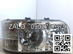 Đèn pha xe tải Jac 15 tấn HFC1253KR1, Trái phải khác nhau, 24V, bóng Halogen