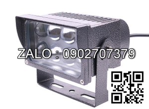 Đèn rọi cột ngoài trời 24W vuông cao cấp điện áp 12V 24V 220V