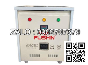 Biến áp 3P 380V ra 1P 220V-15A - Nhản hiệu : Fushin