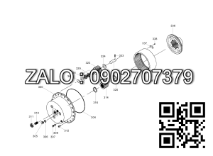 Bulong dùng cho phanh xe nâng Hyundai, PN ZGBJ-00036