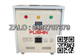 Biến áp cách ly 3P 380V/380V-20KVA-Dây Đồng - Nhản hiệu : Fushin