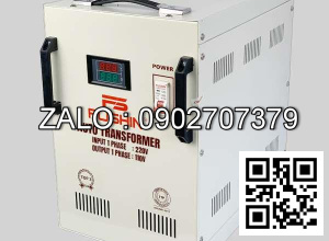 Biến ápt tự ngẫu 1P 220V/110V 3KVA-Thông Dụng - Nhản hiệu : Fushin